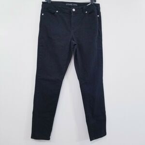 Michael Kors Skinny Jeans Black Denim Mid Rise